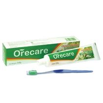 Зубная паста Orecare с экстрактами китайских целебных трав (с зубной щеткой)